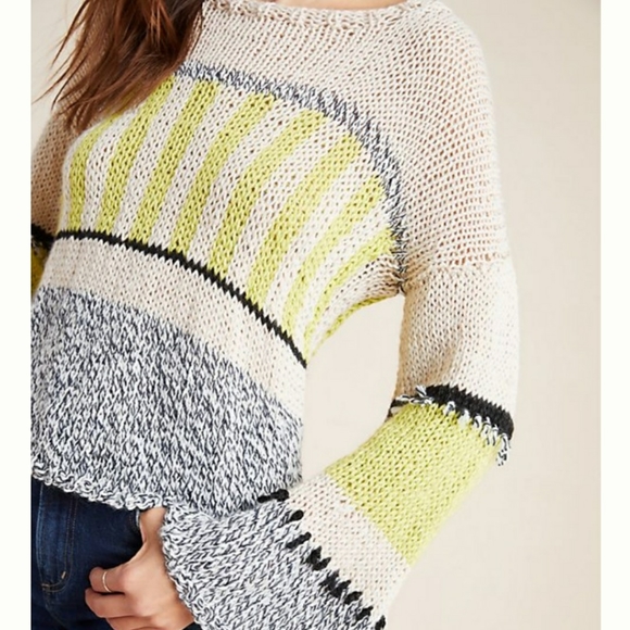 Anthropologie Veroalfie Artisan Weave Sweater - Picture 3 of 12